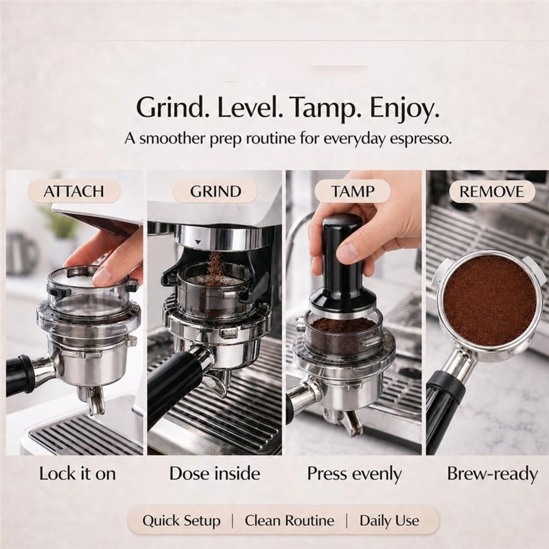 Breville Espresso Barista Touch - B15C ドージングファンネル 54mm ツイストロック ポルタフィルター ブレヴィル