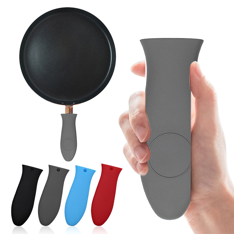 Cast Iron Corn - 滑り止めシリコン鍋ハンドルホルダー、取り外し可能な調理器具パーツ、鍋つかみ、鋳鉄フライパン用グリップスリーブカバー、鍋やフライパンのハンドル