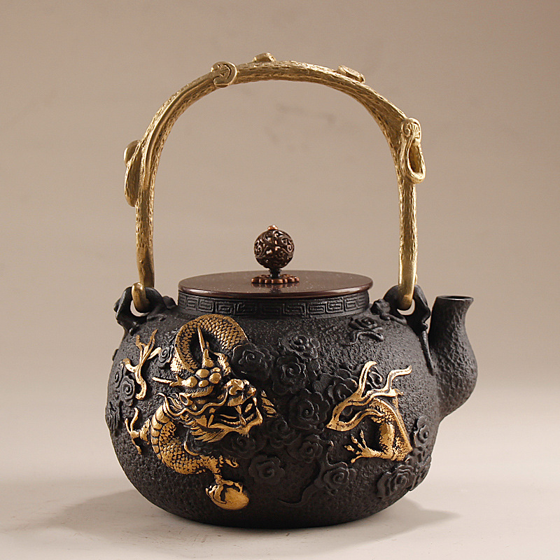 1.2L鋳鉄製水壺/功夫茶壺（模様入り）、高級ビジネスギフト - Cast Iron Corn のレビューと価格