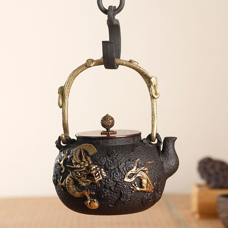 1.2L鋳鉄製水壺/功夫茶壺（模様入り）、高級ビジネスギフト - Cast Iron Corn のレビューと価格
