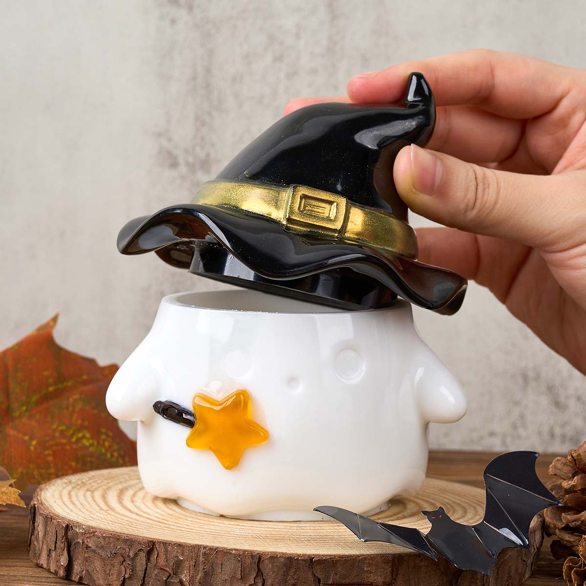 帽子ゴーストキャンドルジャーシリコーン型 DIY ハロウィン - Potsticker Mold のレビューと価格