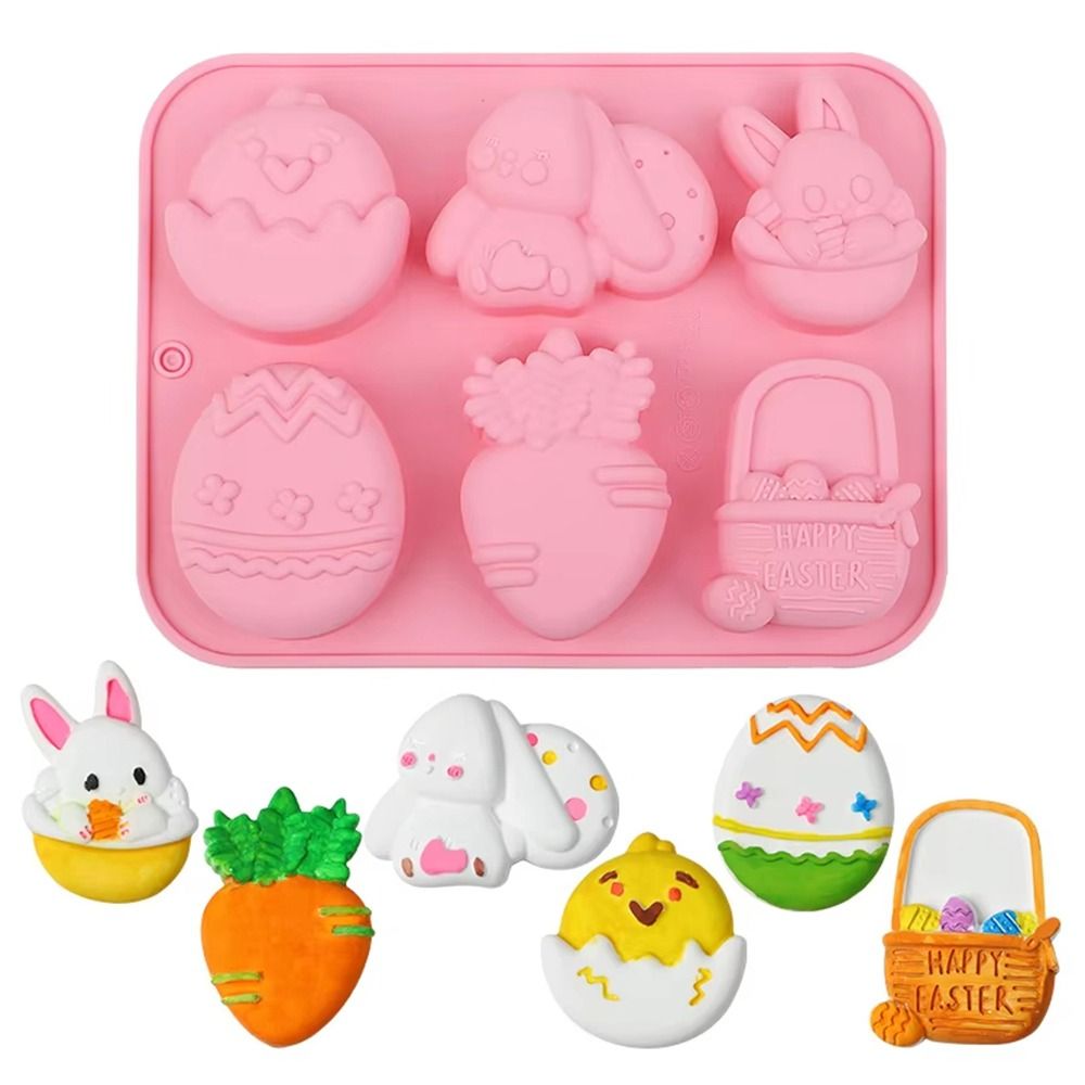 DIY卵型イースターエッグモールドバニー手作りシリコンケーキ - Bunny Cake Mold のレビューと価格