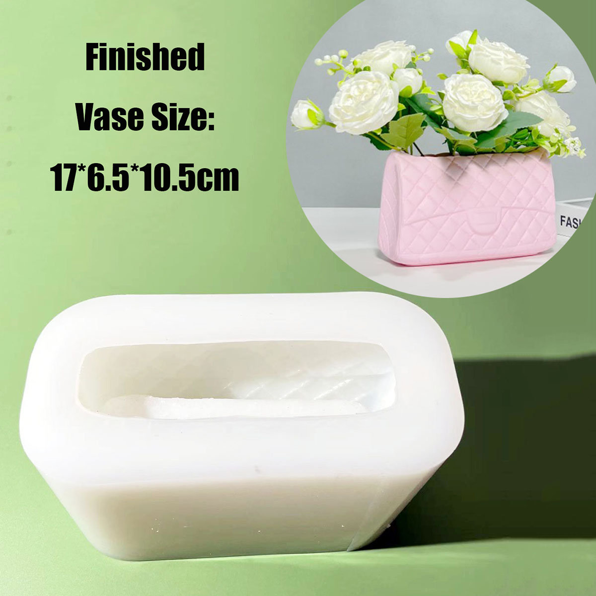 DIY用の豪華なシリコンハンドハンドバッグ,花の花瓶,コンク - Potsticker Mold のレビューと価格