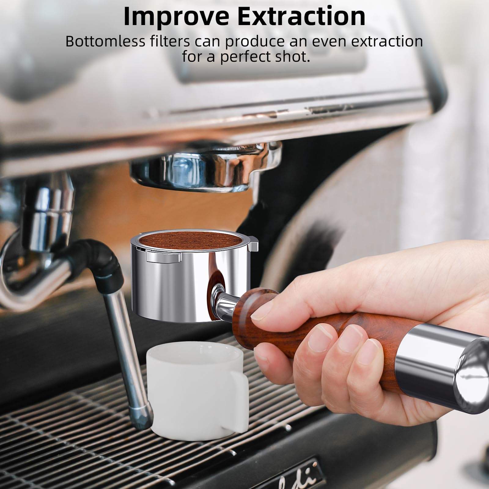 51mm 2耳ボトムレスエスプレッソポルタフィルター デロン - Delonghi Espresso Ecp3420 のレビューと価格