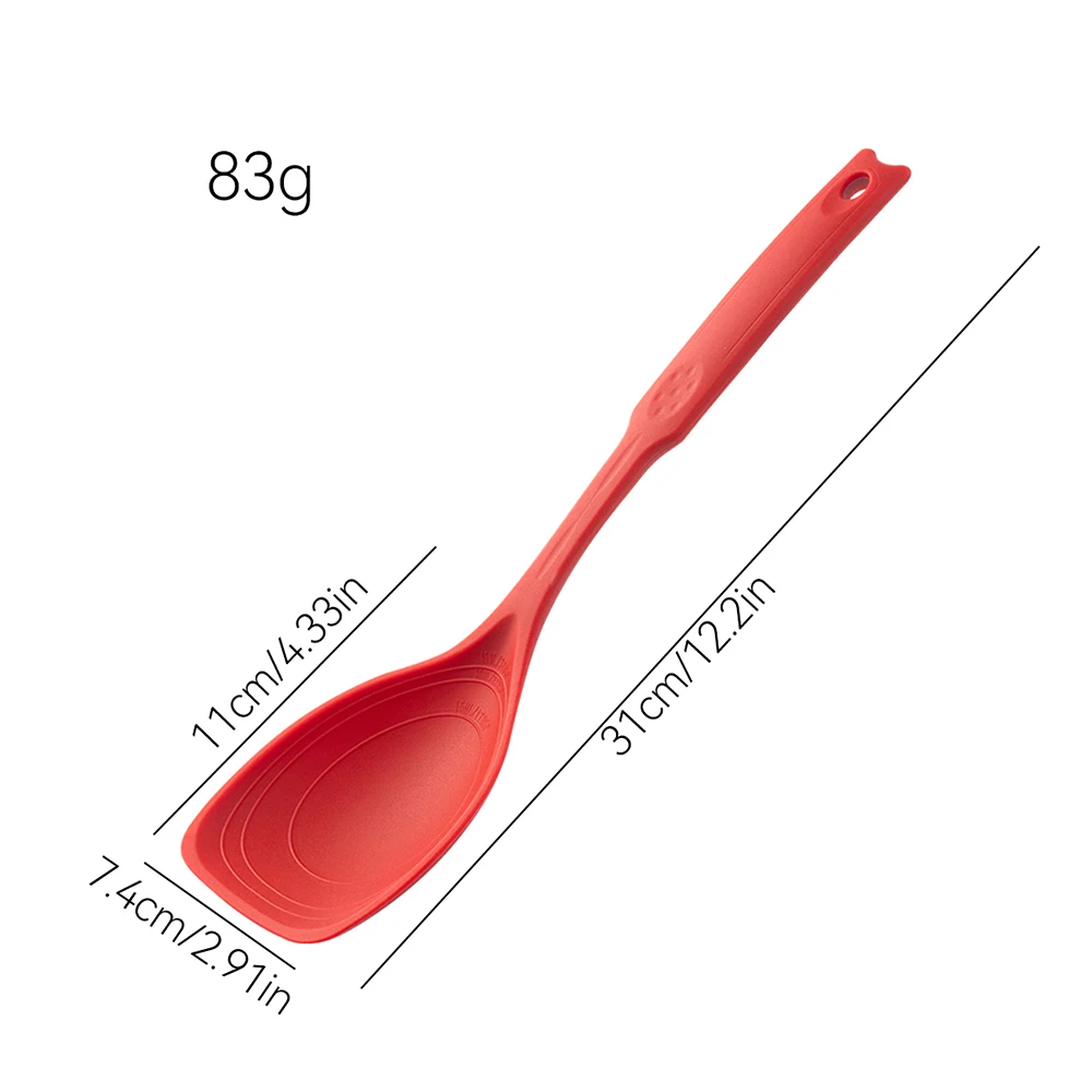 シリコンスプーン多用途ホールド快適な滑り止めラウンドハンドル - Okonomiyaki Spatula のレビューと価格