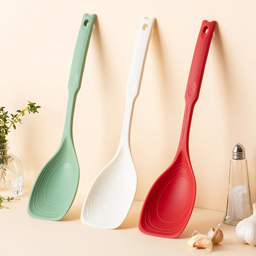 シリコンスプーン多用途ホールド快適な滑り止めラウンドハンドル - Okonomiyaki Spatula のレビューと価格