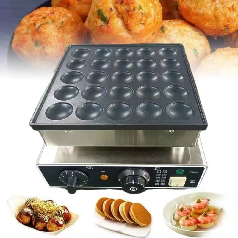 業務用おつまみ魚団子焼きオーブン ガス式 大穴 たこ焼き器  - Takoyaki Grill Plate のレビューと価格
