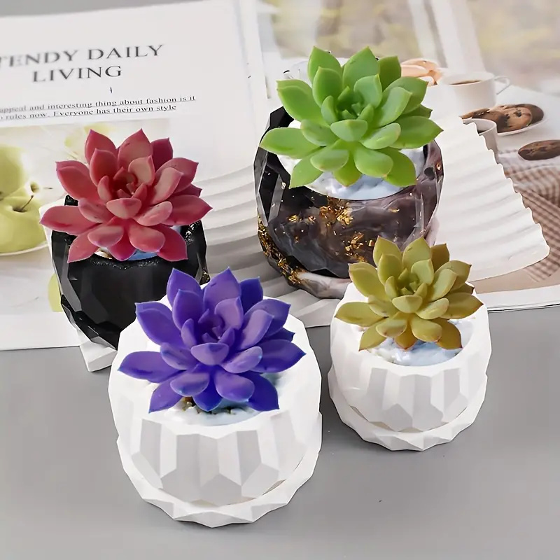 コンクリート植木鉢とソーサー用のシリコンプランター型,DIY - Potsticker Mold のレビューと価格
