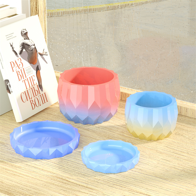 コンクリート植木鉢とソーサー用のシリコンプランター型,DIY - Potsticker Mold のレビューと価格