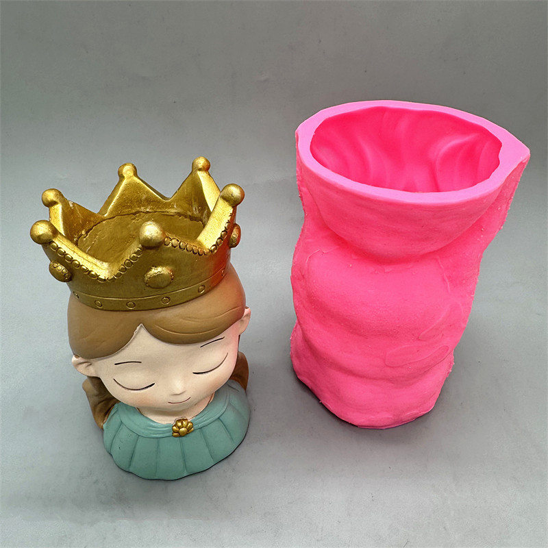 シリコンモールドおとぎ話のプリンセスフラワーポットDIY、石 - Potsticker Mold のレビューと価格
